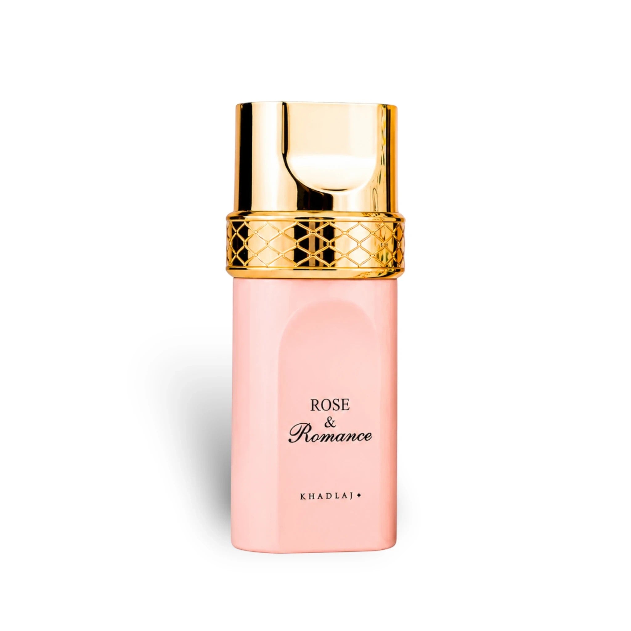 Soghaat Rose & Romance in Gold Eau de Parfum, 100ml, soft sweet musk fragrance with rose, musk, coconut, ambergris, and vanilla notes.