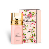 Soghaat Rose & Romance in Gold Eau de Parfum for women, 100ml bottle with gold cap and floral box.