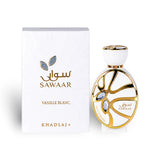 Soghaat Sawaar Vanille Blanc 100ml Extrait de Parfum for unisex, featuring vanilla, amber, and sandalwood notes.