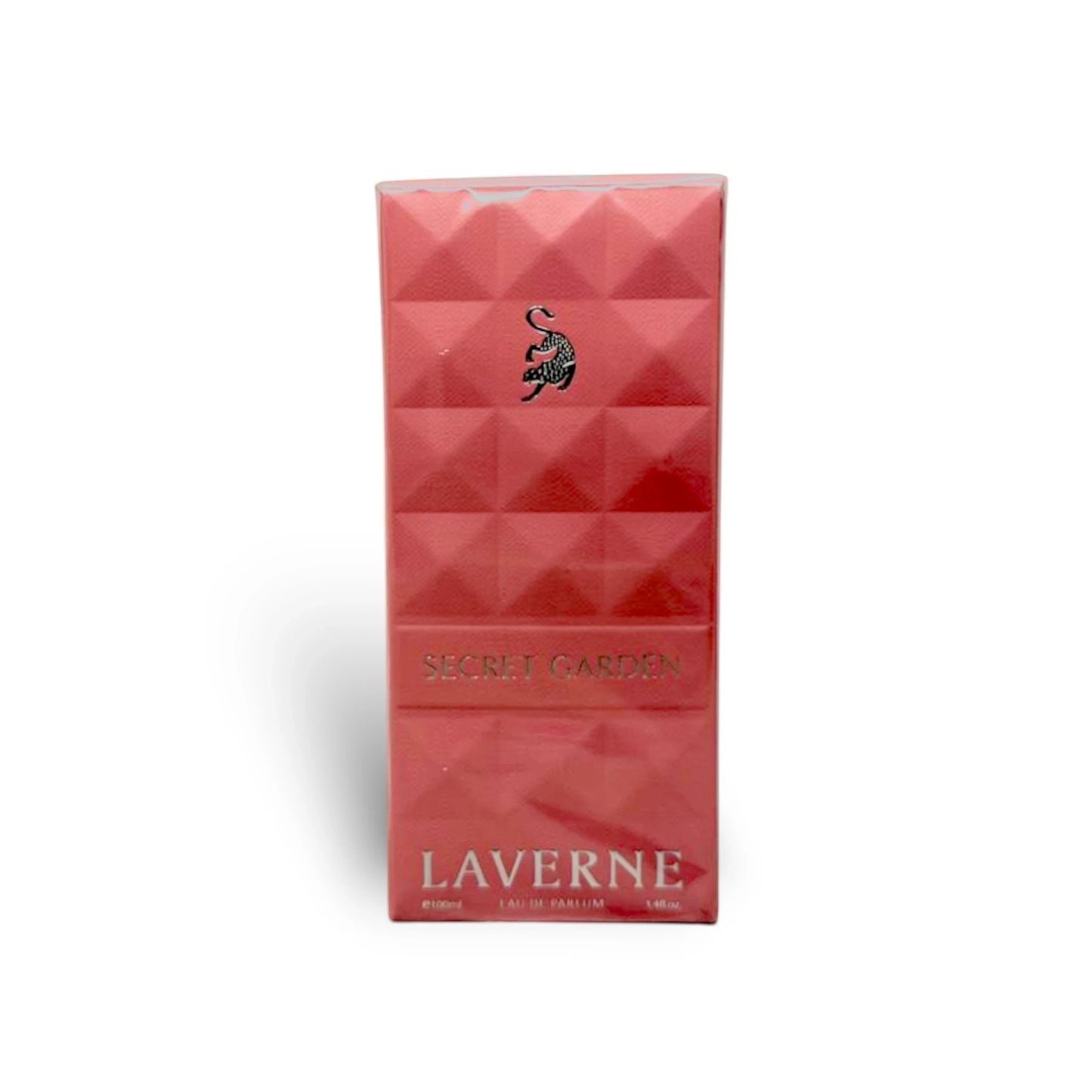 Soghaat Secret Garden 100ml Eau de Parfum for women, a fruity floral gourmand fragrance in a pink textured box.