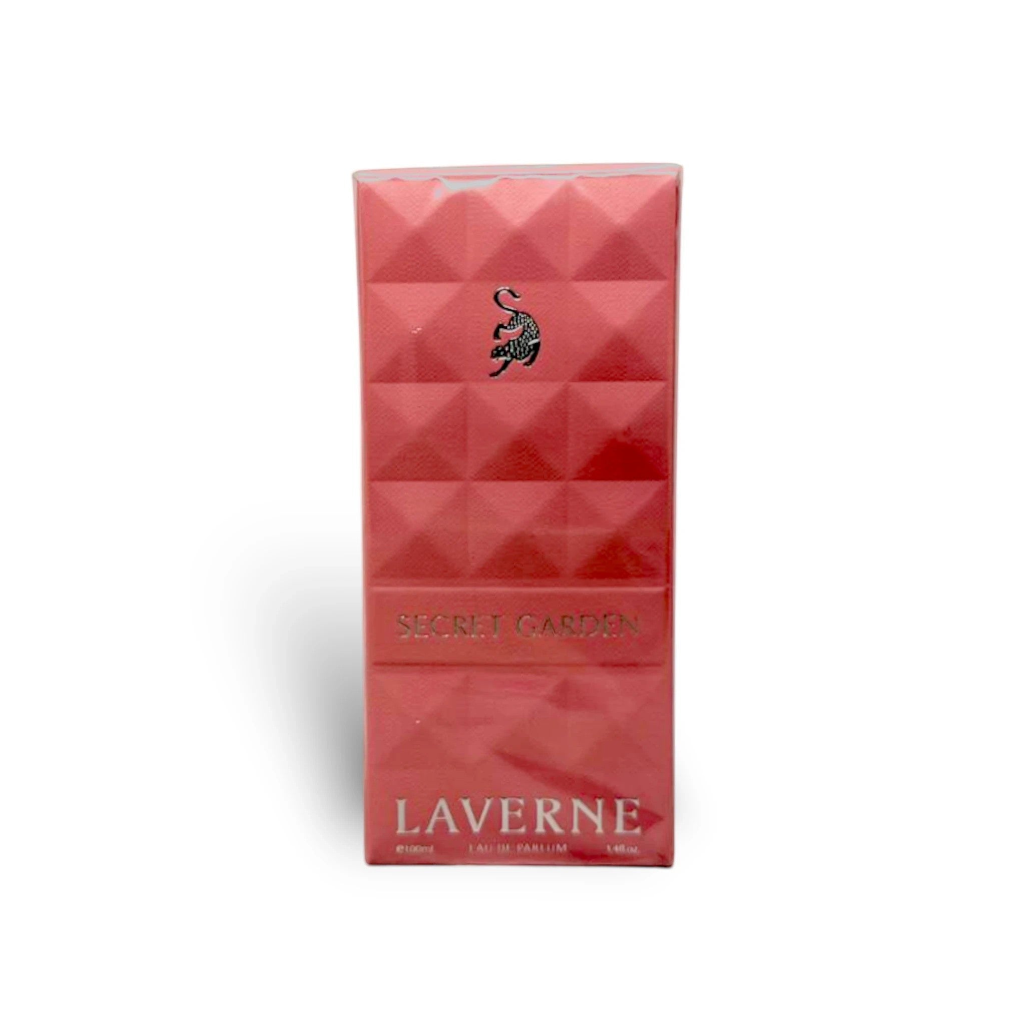 Soghaat Secret Garden 100ml Eau de Parfum for women, a fruity floral gourmand fragrance in a pink textured box.