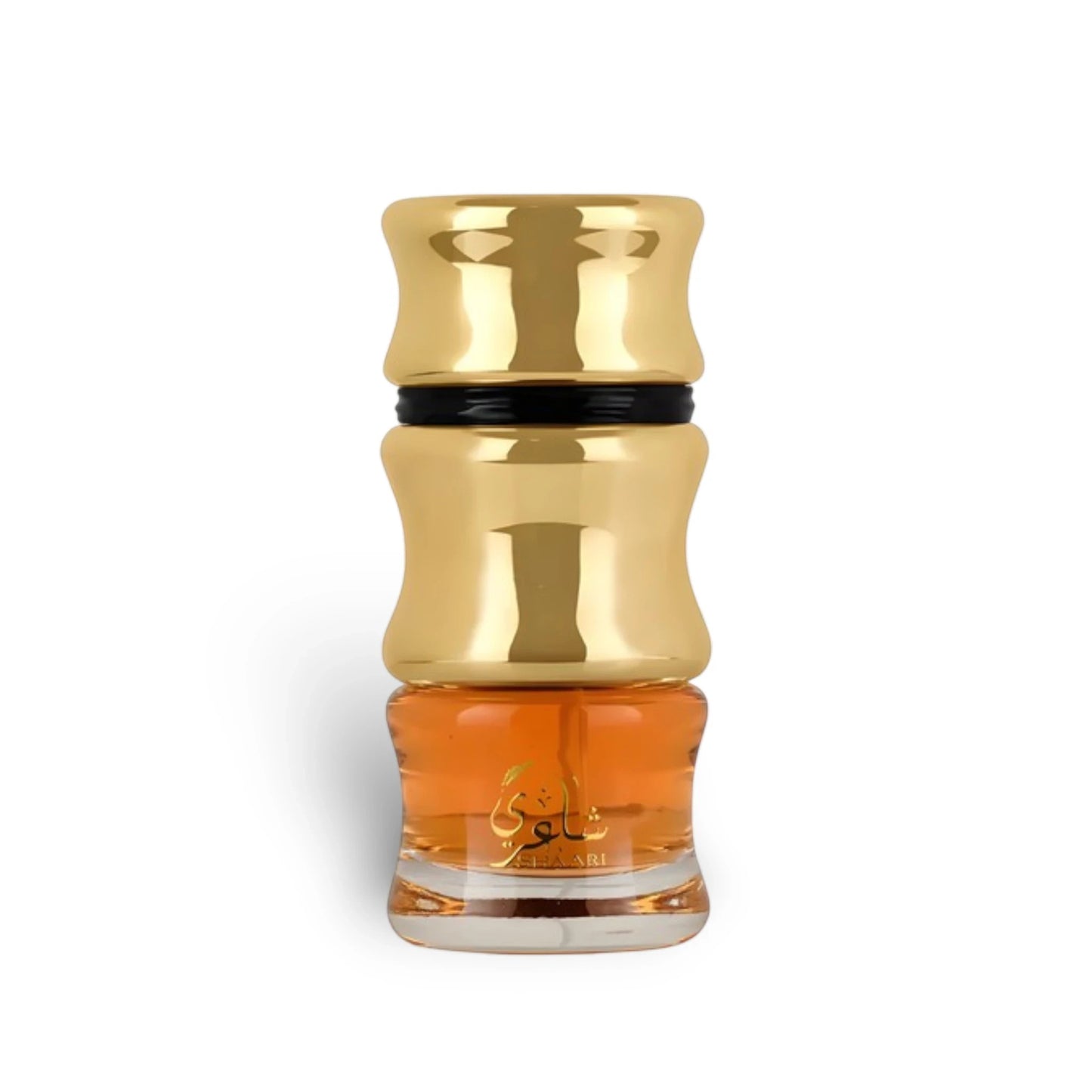 Soghaat Sha’ari 100ml Eau de Parfum for unisex, amber oud woody fragrance with saffron, cinnamon, oudh, sandalwood, roses, incense, amber, musk, vanilla, and leather.