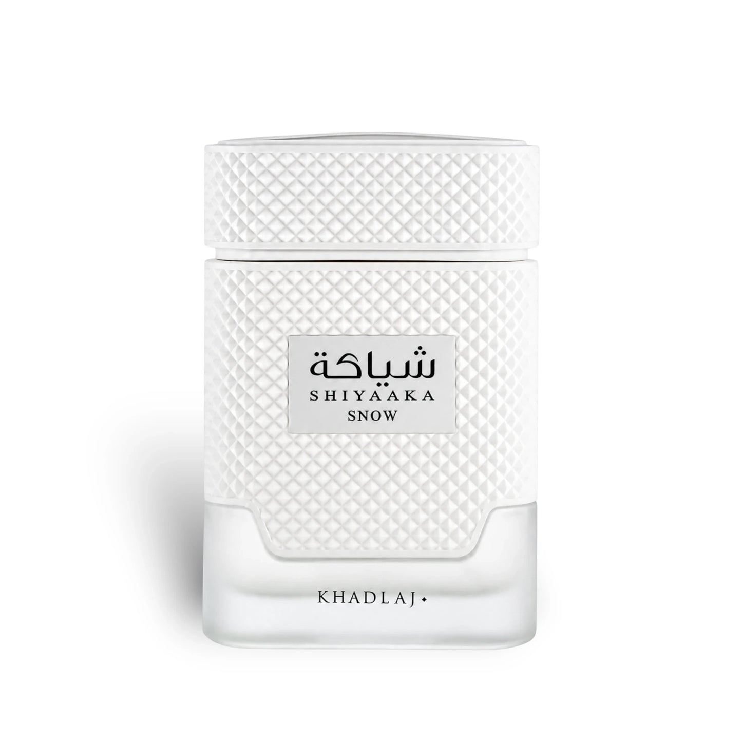 Soghaat Shiyaaka Snow Special Edition 100ml Eau de Parfum for men, white textured bottle with Arabic and English text.