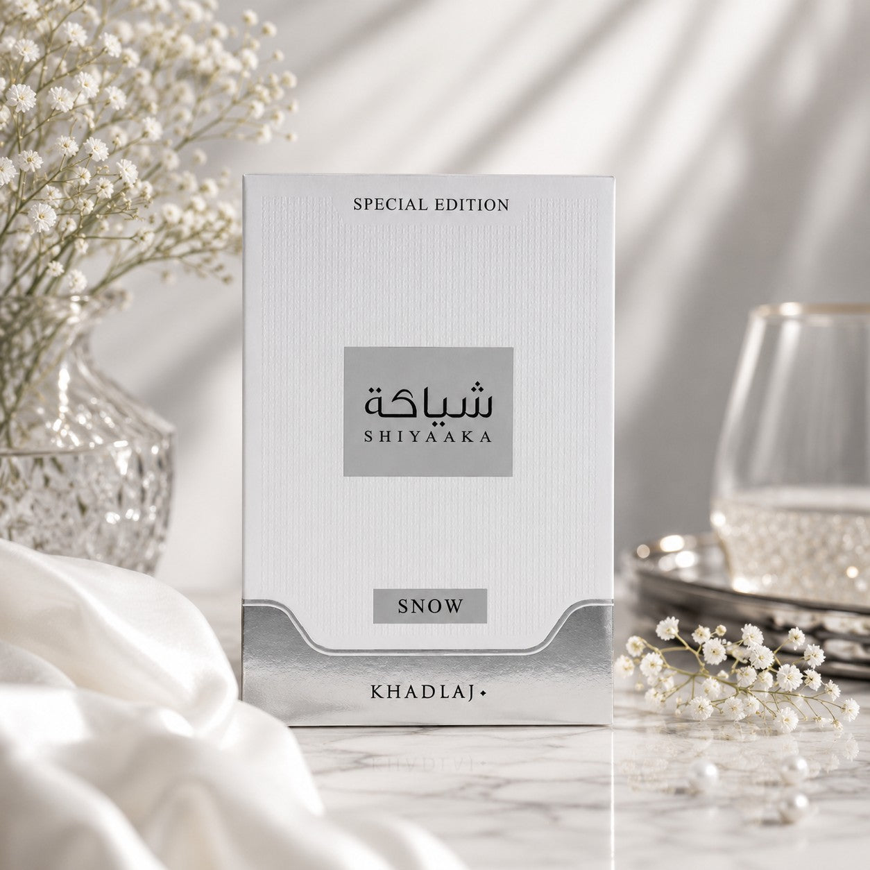 Soghaat Shiyaaka Snow Special Edition 100ml Eau de Parfum for men, fresh woody aromatic with citrus notes.