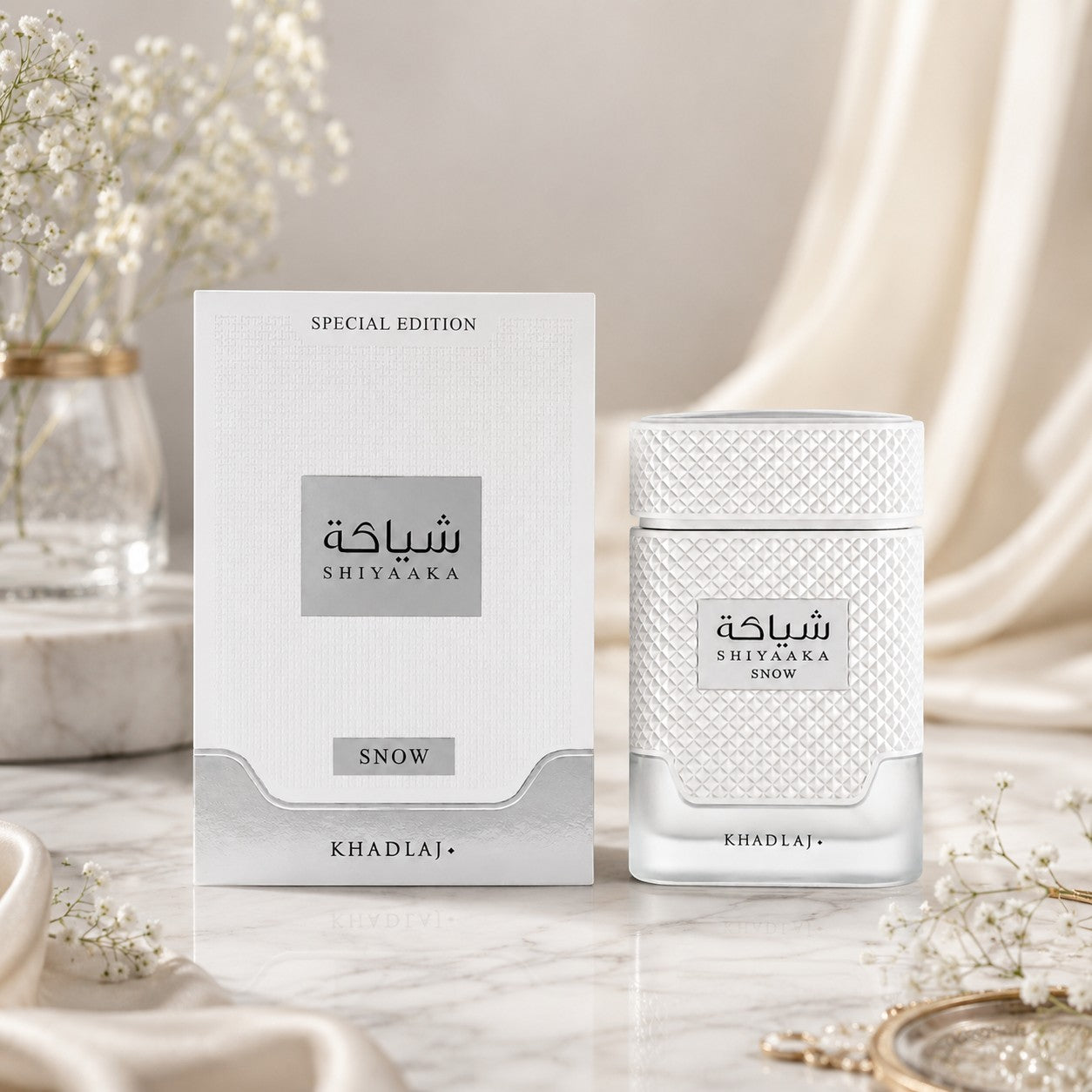 Soghaat Shiyaaka Snow Special Edition 100ml Eau de Parfum for men, fresh woody aromatic fragrance with citrus notes.