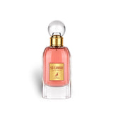 Soghaat Maison Alhambra So Candid Eau de Parfum in a clear glass bottle with pink liquid and a gold cap.