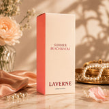 Soghaat Summer Beach & You 100ml Eau de Parfum by Laverne, a unisex fragrance with citrus, aromatic, and gourmand notes.