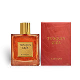 Soghaat Tonquin Giza Eau de Parfum 100ml, a warm gourmand amber fragrance with vanilla, almond, tonka bean, cocoa, amber, and leather notes.