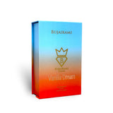 Soghaat Vanilla Dream Eau de Parfum 100ml bottle with a gradient blue to orange box, featuring gold lettering and a crown logo.
