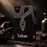 Soghaat French Avenue Vulcan Black Friday Edition perfume box featuring a striking white and red snake graphic.