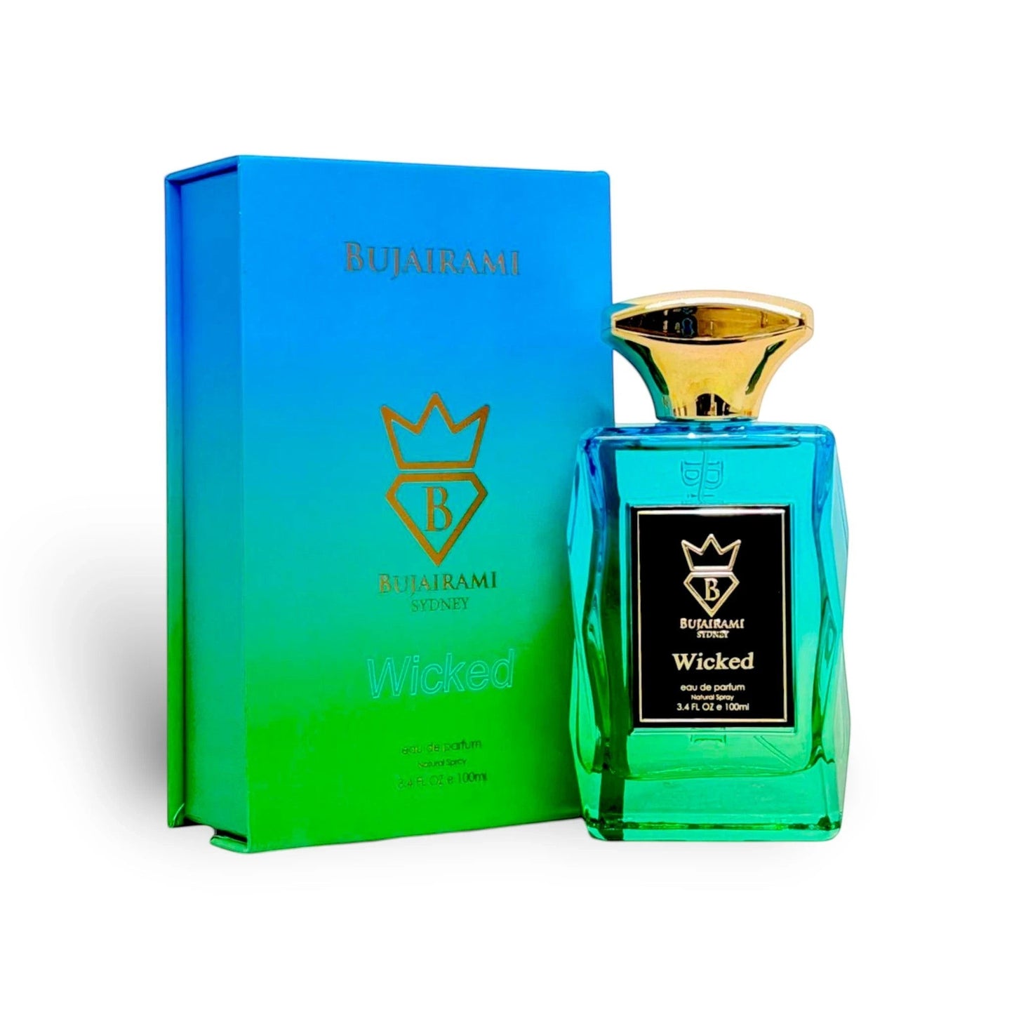 Soghaat Wicked 100ml Eau de Parfum for Unisex, fresh woody aromatic with green apple and citrus notes.