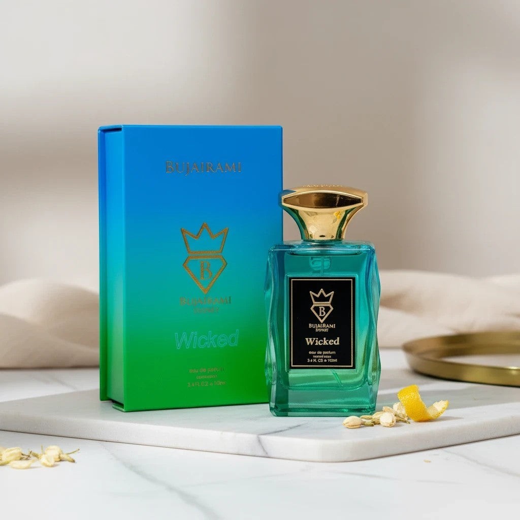 Soghaat Wicked 100ml Eau de Parfum for unisex, fresh woody aromatic with green apple and citrus notes.