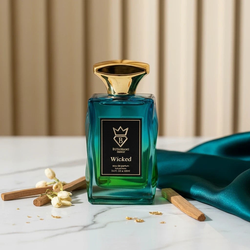 Soghaat Wicked 100ml Eau de Parfum for unisex, fresh woody aromatic with green apple and amberwood notes.