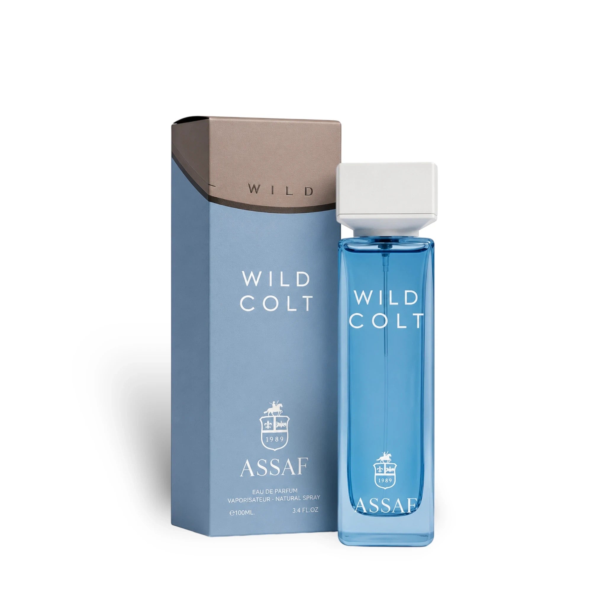 Soghaat Wild Colt Eau de Parfum 200ml, fresh oud woody fragrance with notes of neroli, jasmine, rose, peach, and amber.