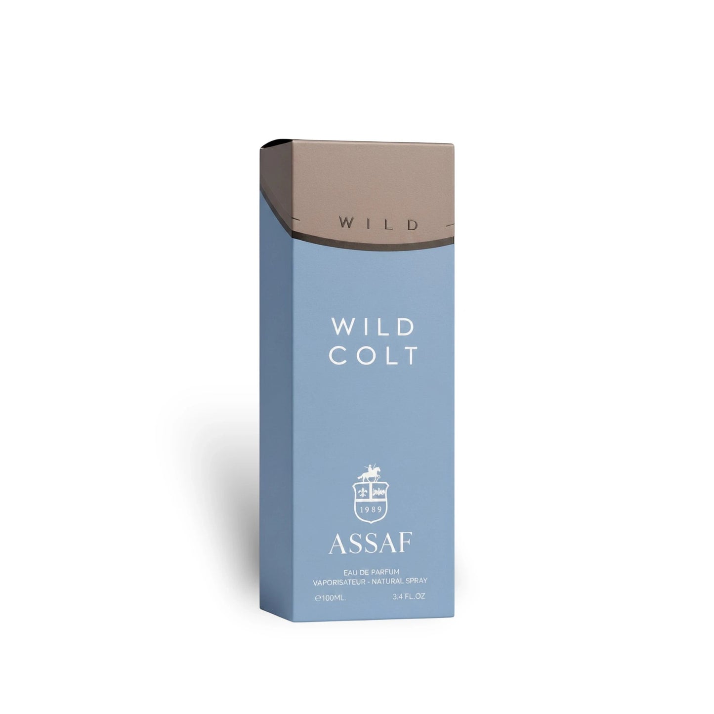 Soghaat Wild Colt Eau de Parfum 200ml, a fresh oud woody fragrance with notes of neroli, jasmine, rose, peach, and amber.