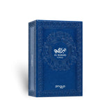 Soghaat Zimaya AL Barari Coral Eau de Parfum in a textured blue rectangular box with elegant embossed detailing.