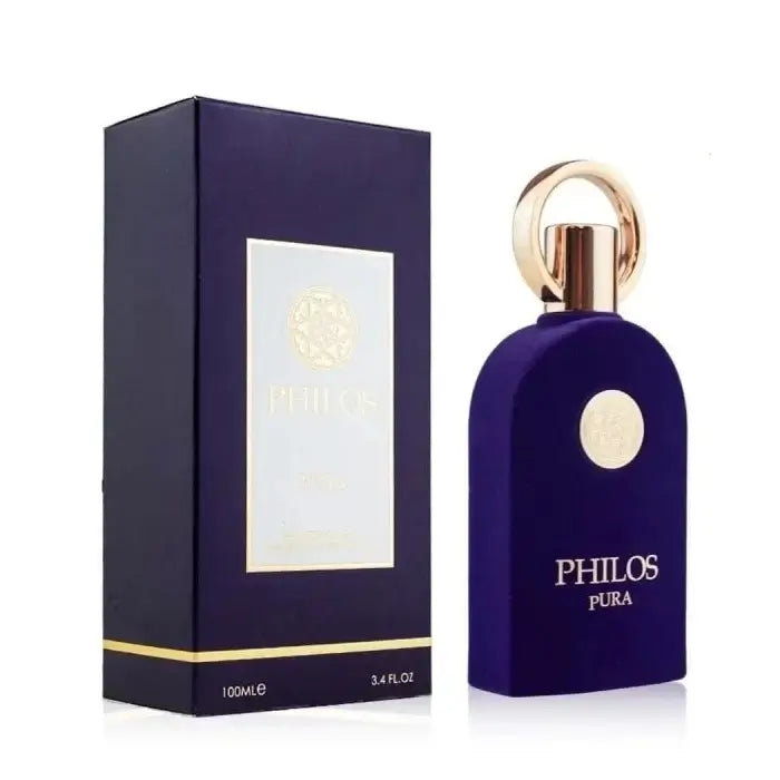 Philos Pura 100ml Eau de Parfum by Maison Alhambra bottle and box