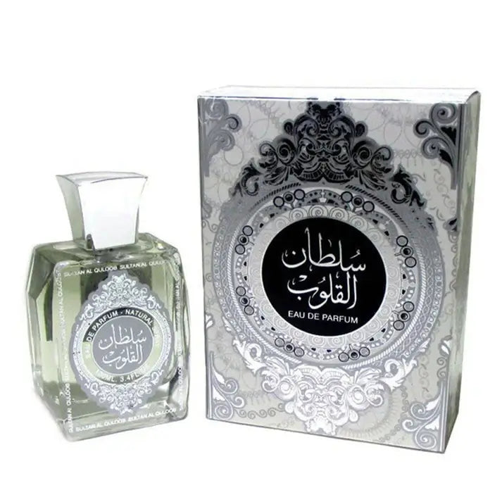 Sultan Al Quloob 100ml Eau de Parfum by Suroori bottle and box