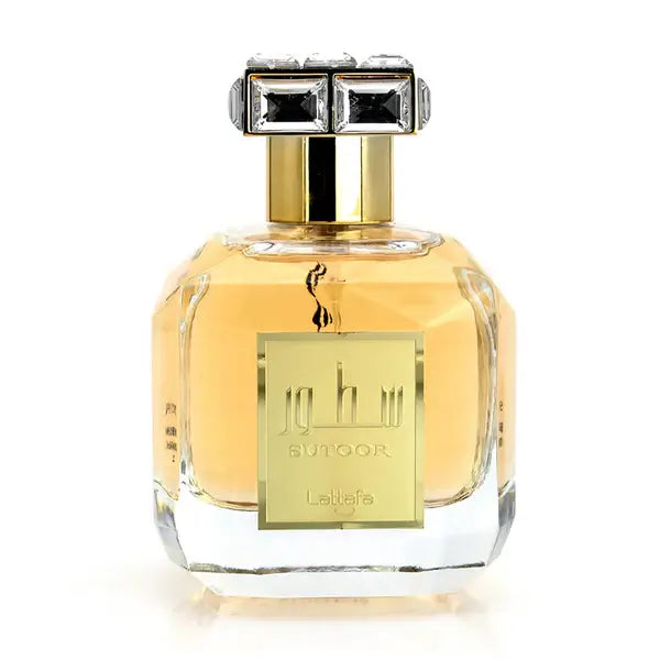 Sutoor 100ml Eau de Parfum by Lattafa fragrance packaging front view