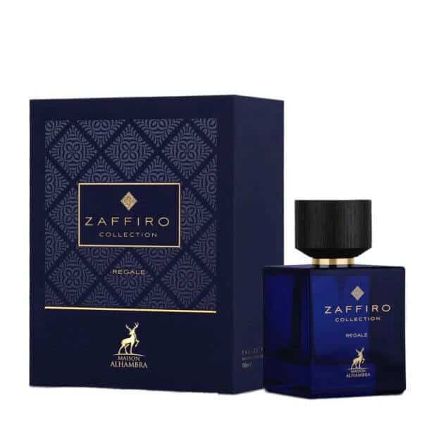 Zaffiro Collection Regale 100ml Eau de Parfum by Maison Alhambra bottle and box