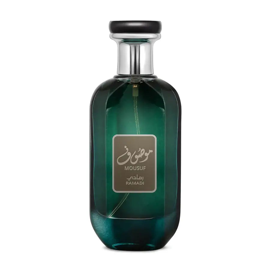 Mousuf Ramadi 100ml Eau de Parfum by Ard Al Zaafaran fragrance packaging front view