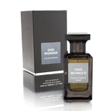 Oud Wonder 80ml Eau de Parfum by Fragrance World bottle and box