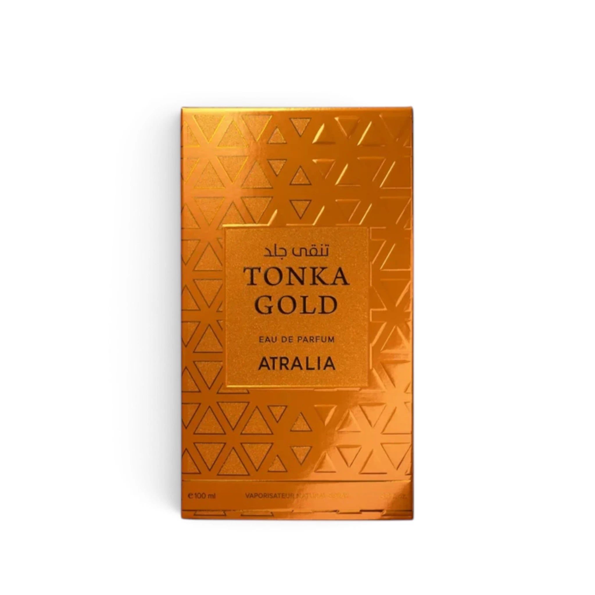 Tonka Gold by Atralia luxury fragrance packaging