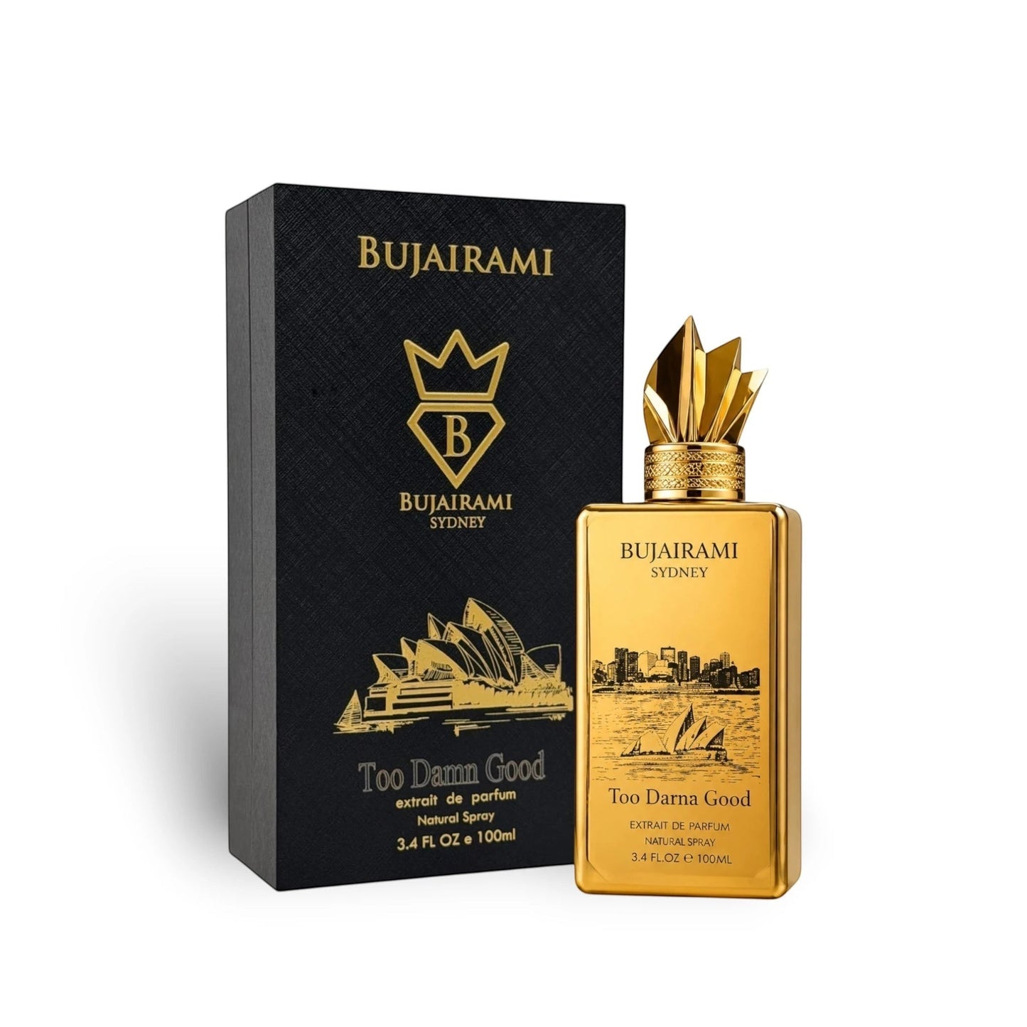 Too Damn Good Extrait de Parfum bottle with retail box