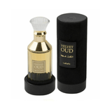 Velvet Oud 100ml Eau de Parfum by Lattafa perfume bottle close up