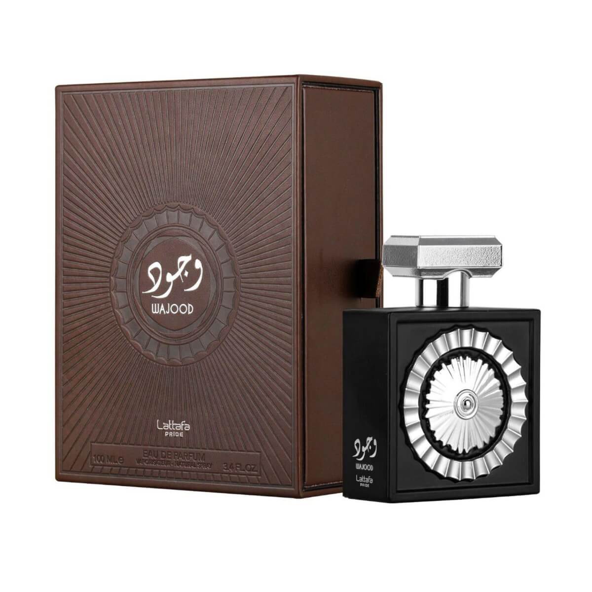 Wajood 100ml Eau de Parfum by Lattafa Pride fragrance bottle