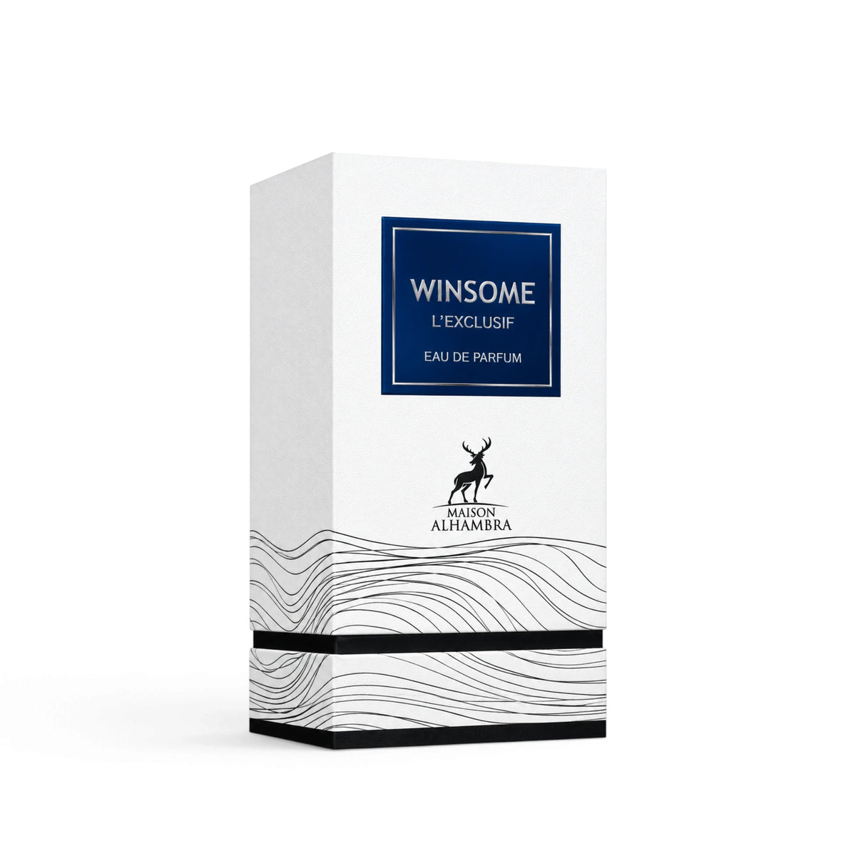 Close-up of Winsome L'Exclusif by Maison Alhambra showing packaging details