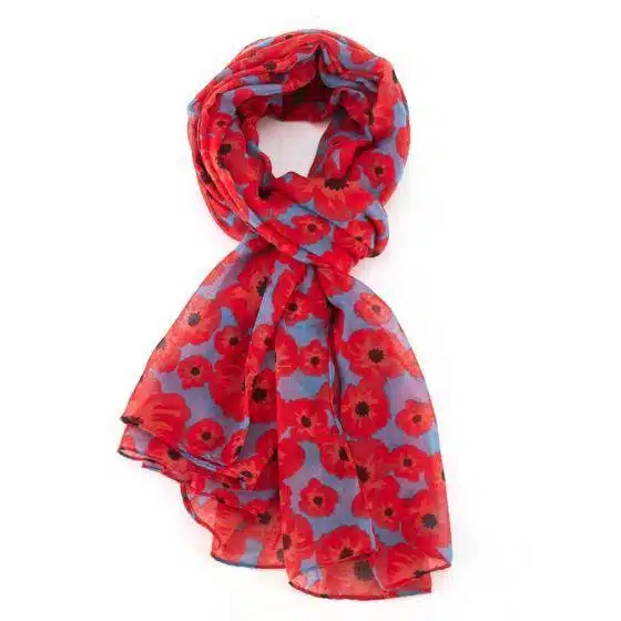 Crimson Petal Dreams Scarf