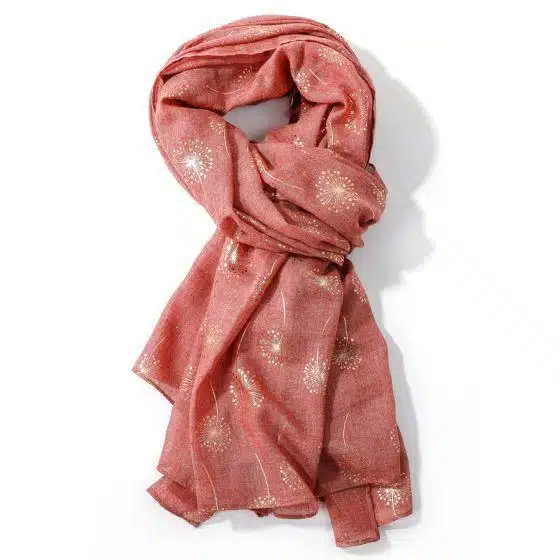 Blush Stardust Dandelion Scarf