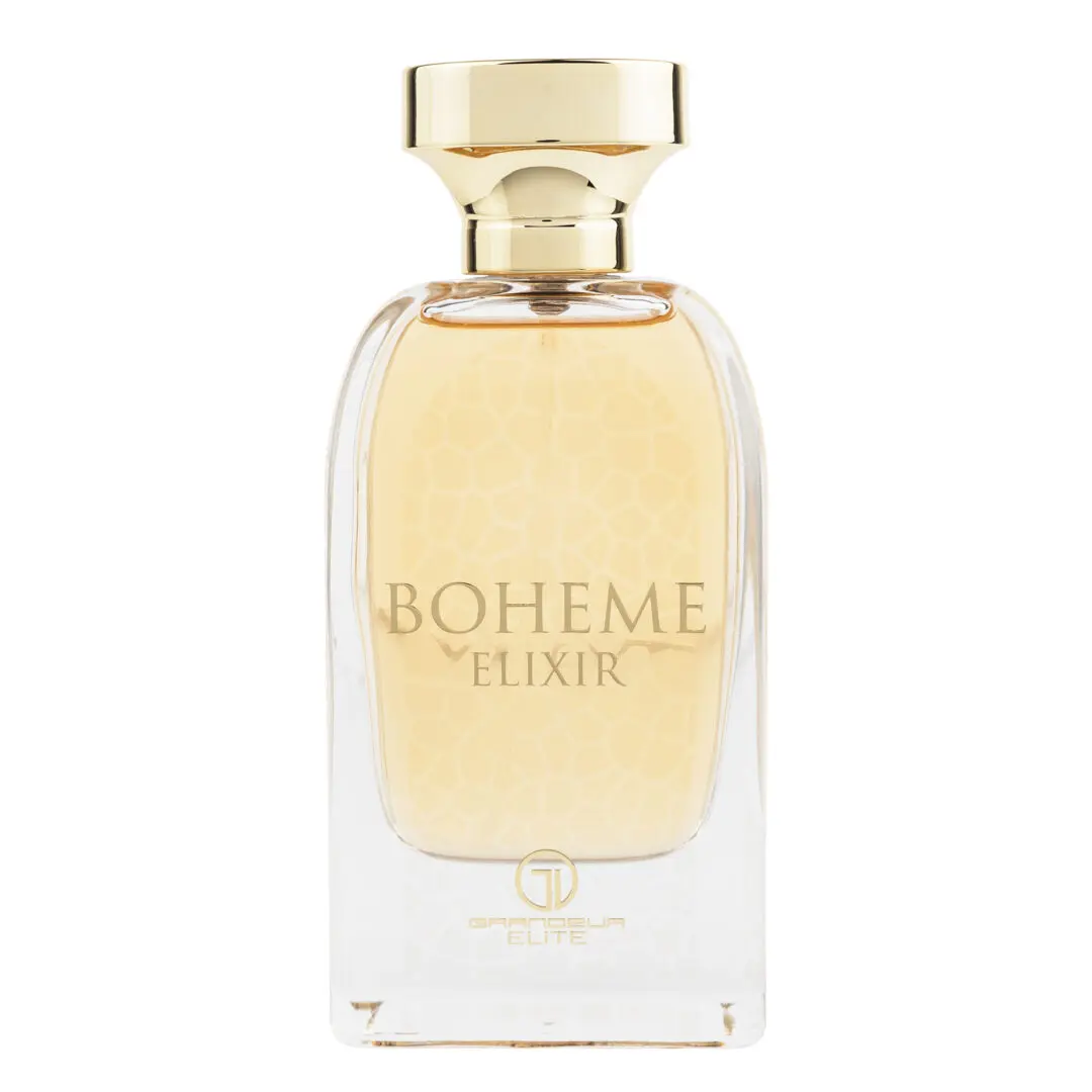 Boheme Elixir 1.Jpg Boheme Elixir Eau De Parfum By Grandeur Elite Is A Women'S Perfume Inspired By The Freedom Of Movement, Thought And Thirst For Life, Through A Multi-Layered Composition Of Floral, Musk And Chypre Notes. Soghaat Gifts &Amp; Fragrances