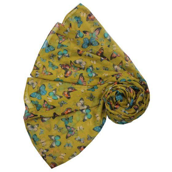 Fluttering Wings Polyester Scarf