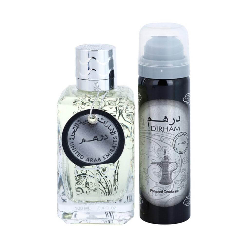 Dirham Silver 100Ml Eau De Parfum And 50Ml Deodorant Men'S Gift Set By Ard Al Zaafaran