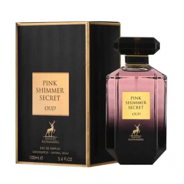 Pink Shimmer Secret Oud Perfume / Eau De Parfum By Maison Alhambra / Lattafa (Inspired By Victoria'S Secret Bombshell Oud)