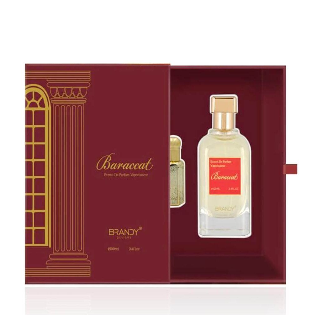 Baraccat Eau De Parfum &Amp; Concentrated Perfume Oil Gift Set By Brandy Designs (Inspired By Maison Francis Kurkdjian - Baccarat Rouge 540)