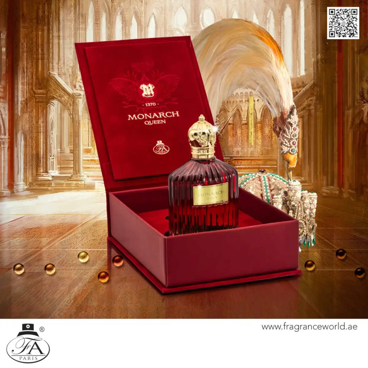 Monarch Queen Perfume / Eau De Parfum By Fa Paris (Fragrance World) Is Elegant And Irresistible Effortless In Her Elegance, Confident And Self-Assured. Her Glamourous Aura Turns Heads And Eyes Wonder When She Walks Into The Room. Soghaat Gifts &Amp; Fragrances
