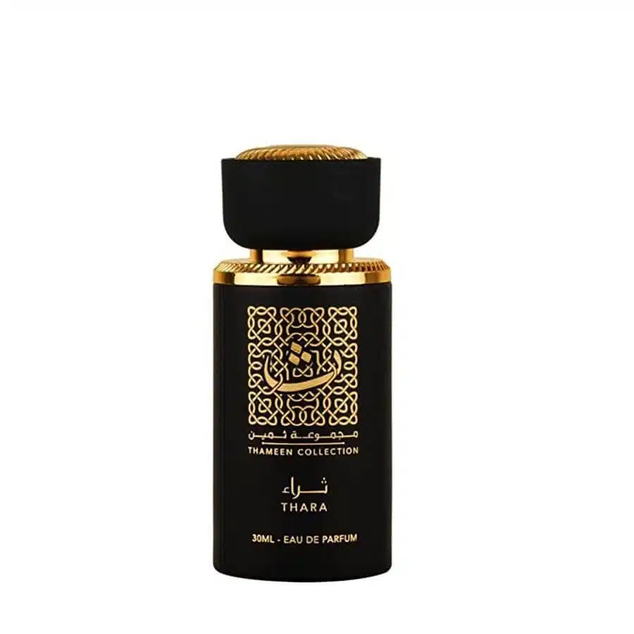 Thara Thameen Collection Perfume Eau De Parfum 30Ml By Lattafa 1 Discover The Enchanting Fragrance Of Thara (Thameen Collection) Perfume By Lattafa. This Captivating Scent Features Top Notes Of Allspice And Purple Freesia, Complemented By Heart Notes Of Heliotrope, Jasmine, Hibiscus Blossom, And Bulgarian Rose. The Base Notes Of Himalayan Cedar, Sandal, And Incense Leave A Lasting Impression. Indulge In The Beauty And Elegance Of Thara, A Fragrance Perfect For Both Women And Men. Soghaat Gifts &Amp; Fragrances