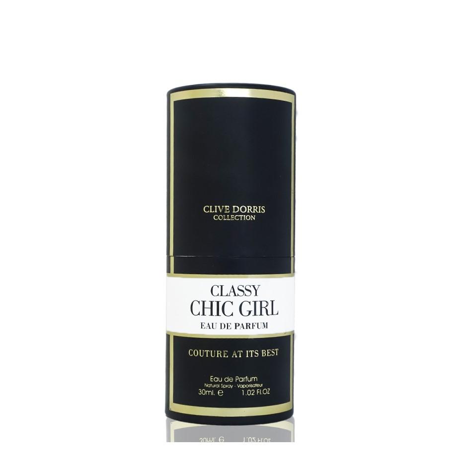 Classy Chic Girl (Clive Dorris Collection) 30Ml Travel Size Perfume Eau De Parfum By Fragrance World (Inspired By Carolina Herrera Good Girl)