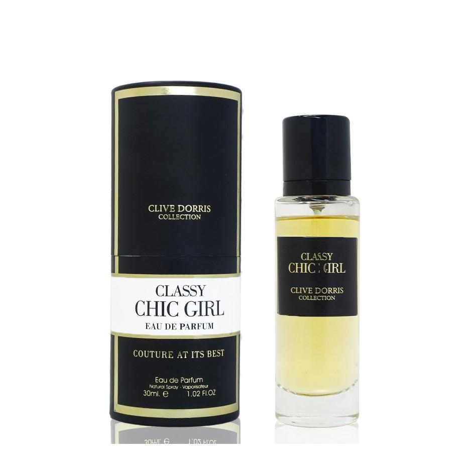 Classy Chic Girl (Clive Dorris Collection) 30Ml Travel Size Perfume Eau De Parfum By Fragrance World (Inspired By Carolina Herrera Good Girl)