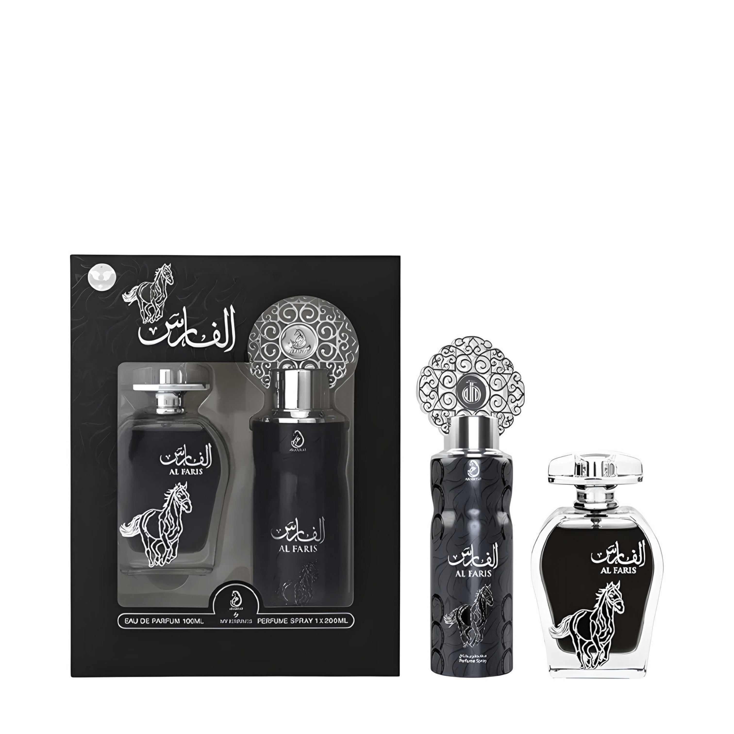 Al Faris Gift Set By My Perfumes (Perfume + Body Spray)