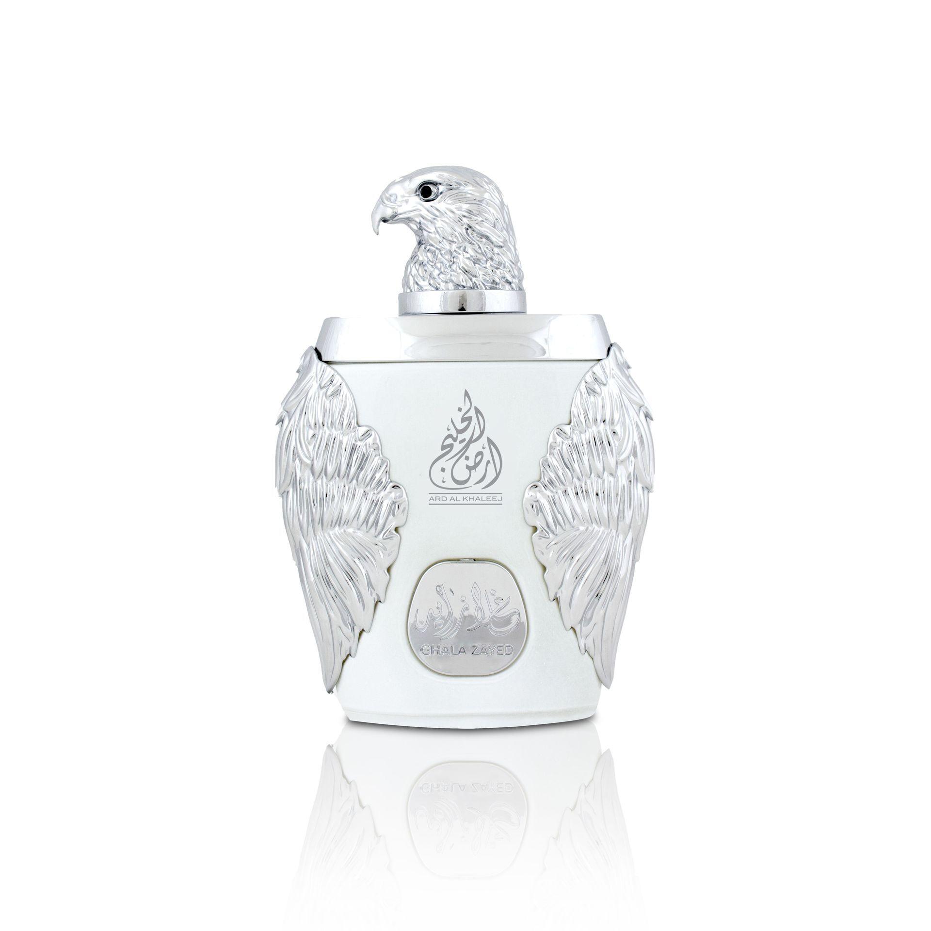 Ghala Zayed Luxury Silver Perfume Eau De Parfum 100Ml By Ard Al Khaleej 2 Introducing Ghala Zayed Luxury Silver Perfume / Eau De Parfum 100Ml By Ard Al Khaleej, A Testament To Timeless Elegance And Sophistication. This Men'S Fragrance Is A Symphony Of Scents Meticulously Composed To Make An Enduring Impression. Soghaat Gifts &Amp; Fragrances