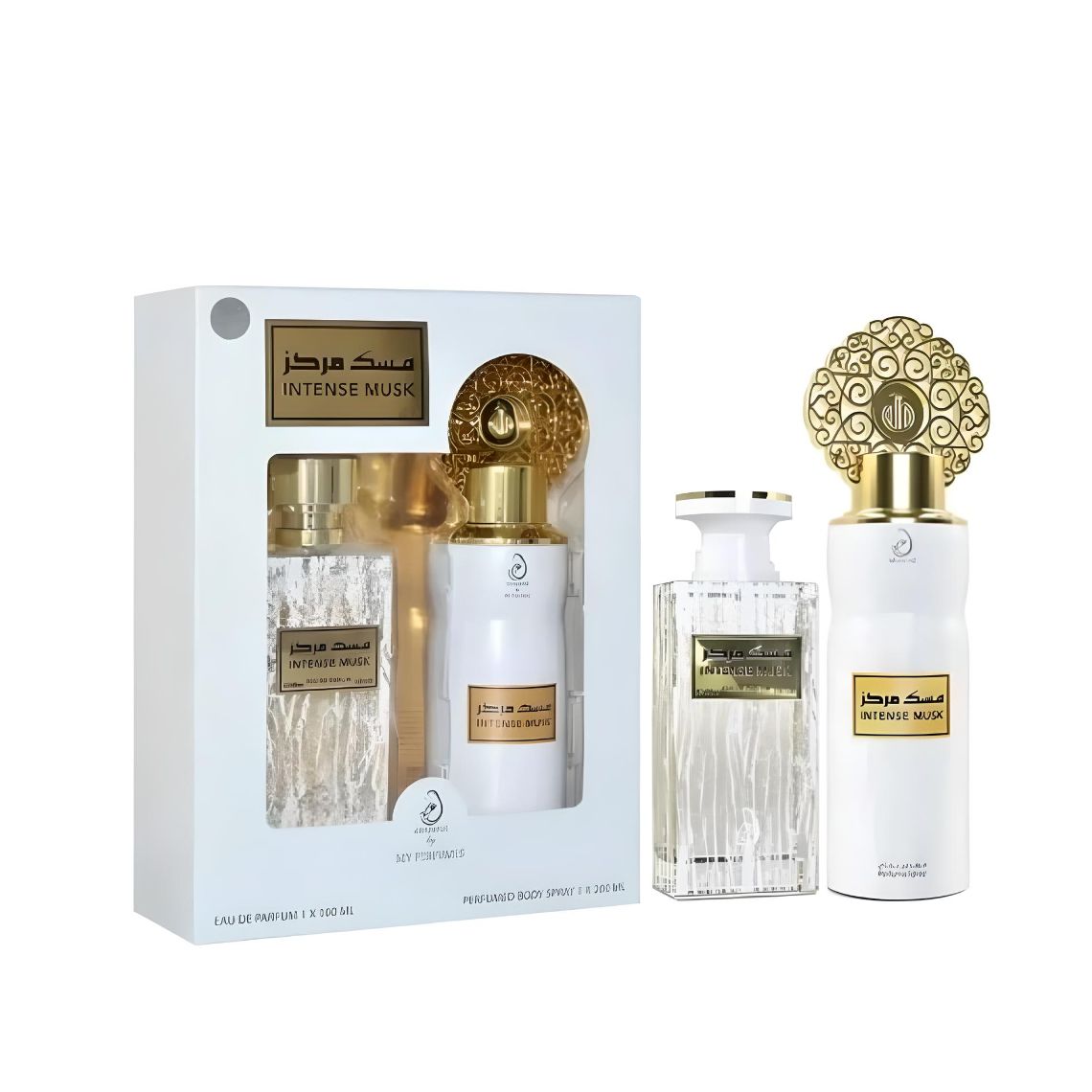 Intense Musk Gift Set By My Perfumes (Eau De Parfum 100Ml + Perfume Spray 200Ml)