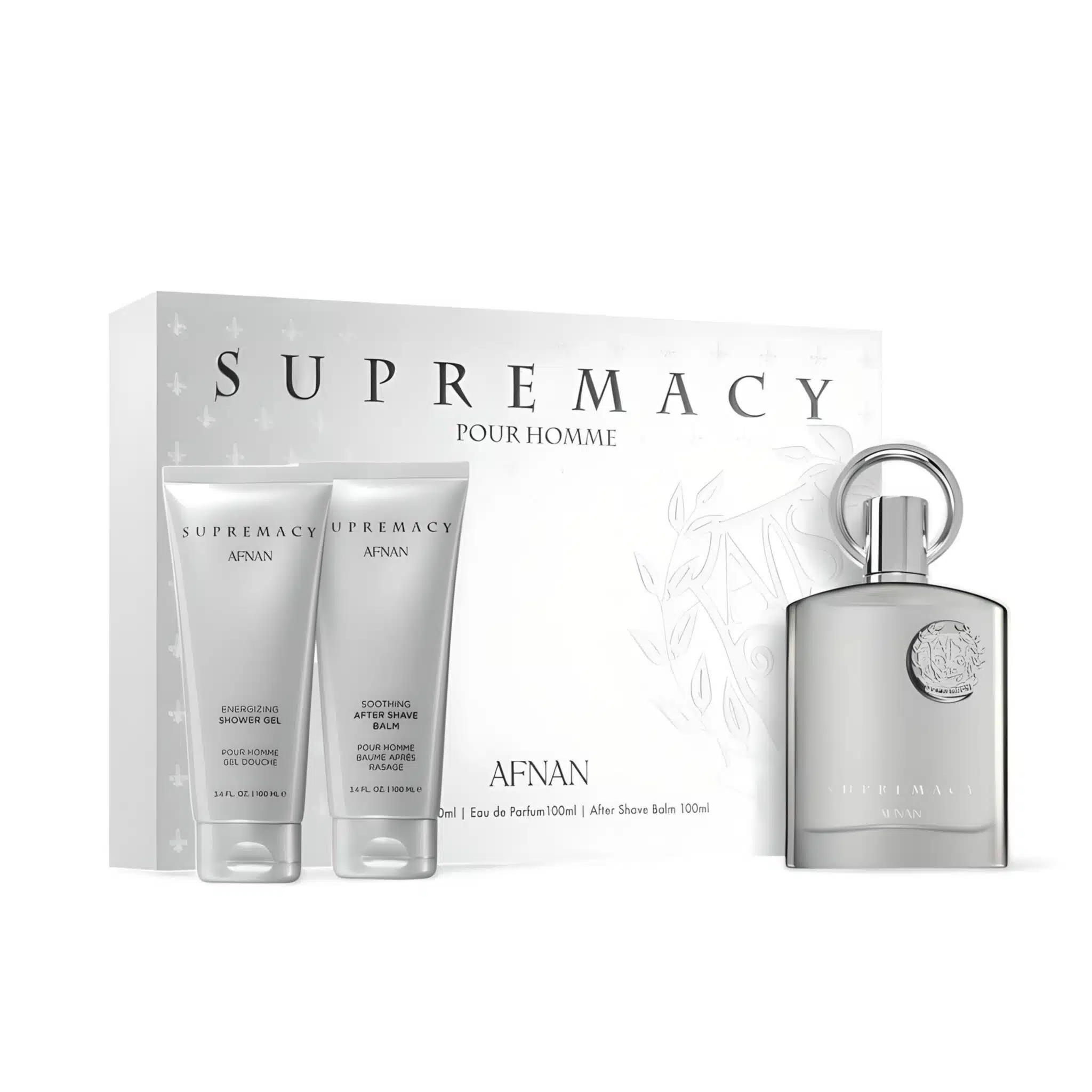 Supremacy Silver Perfume Gift Set 100Ml Edp By Afnan