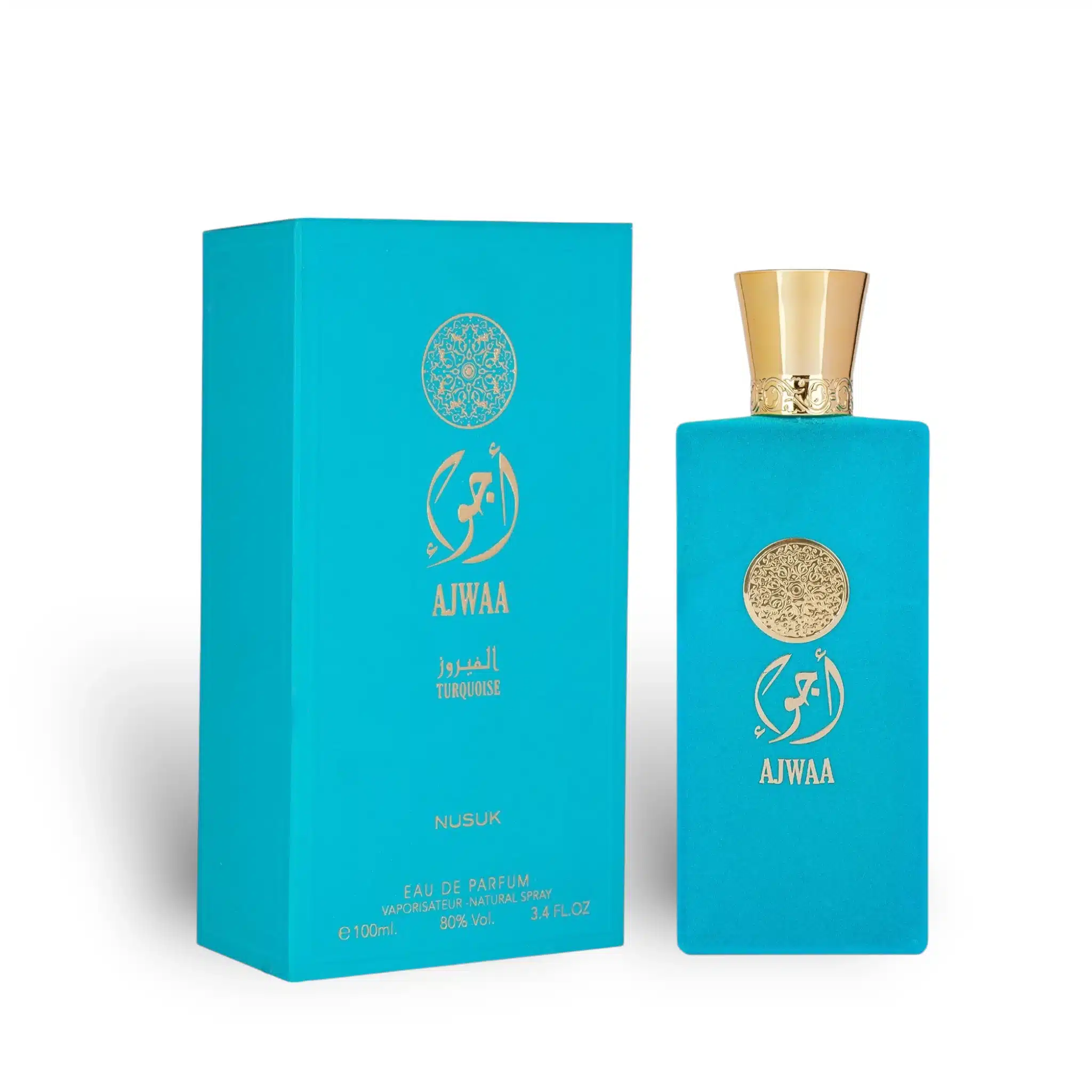 Ajwaa Turquoise Perfume Eau De Parfum 100Ml Edp By Nusuk